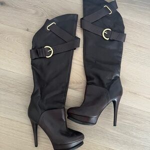 GUESS by Marciano Brown knee high boots 7.5